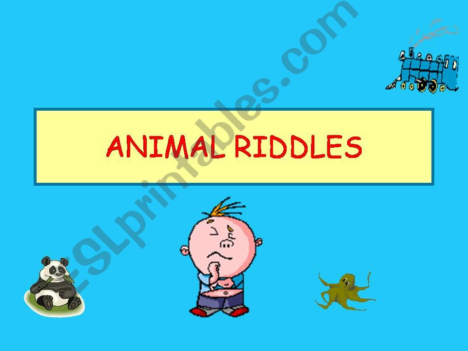 Animal riddles powerpoint
