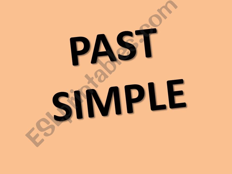 Past Simple, Regular verbs powerpoint
