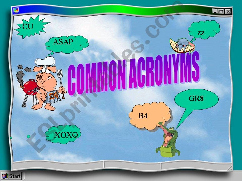 Common Acronyms powerpoint
