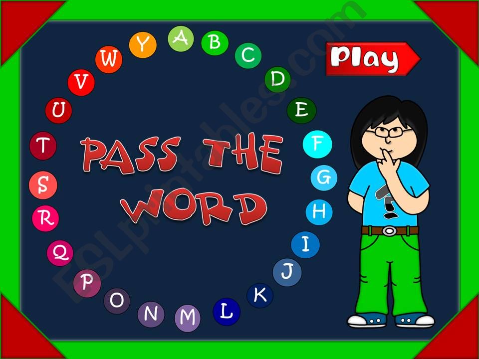 Pass the word - QUIZ (1) powerpoint