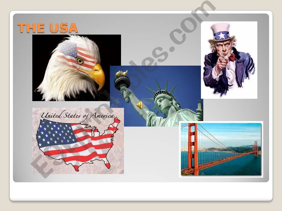 A glimpse of the USA powerpoint