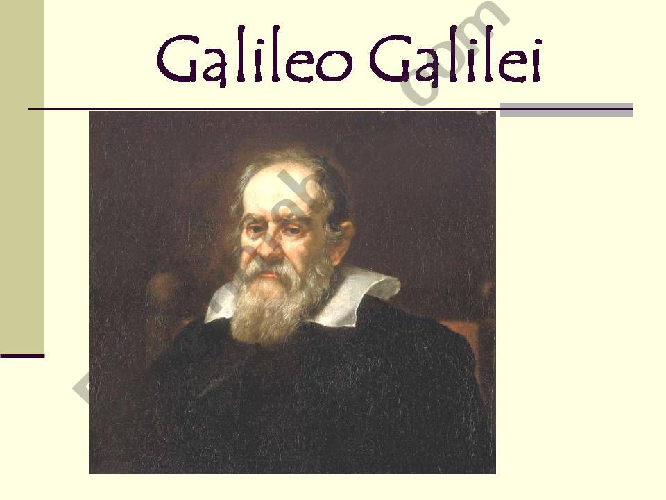 Great Scientists: GALILEO GALILEI