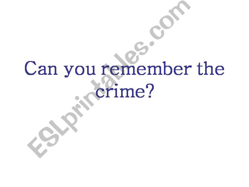 Vocab: Famous crimes powerpoint