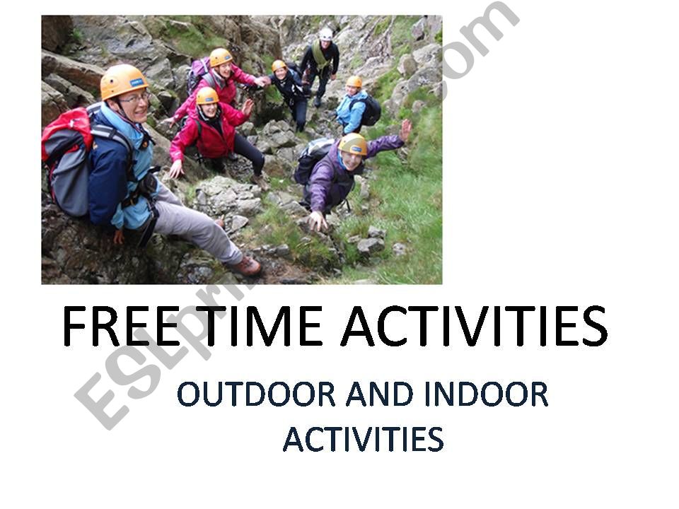 FREE TIME ACTIVITIES- Sports powerpoint