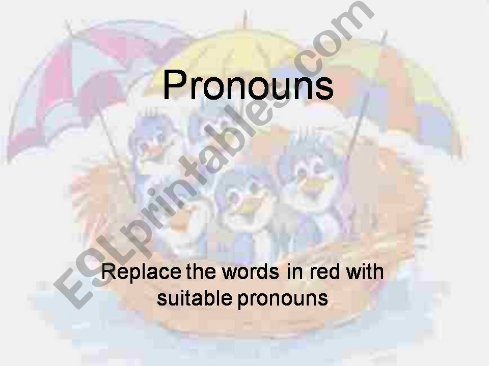 Pronouns powerpoint