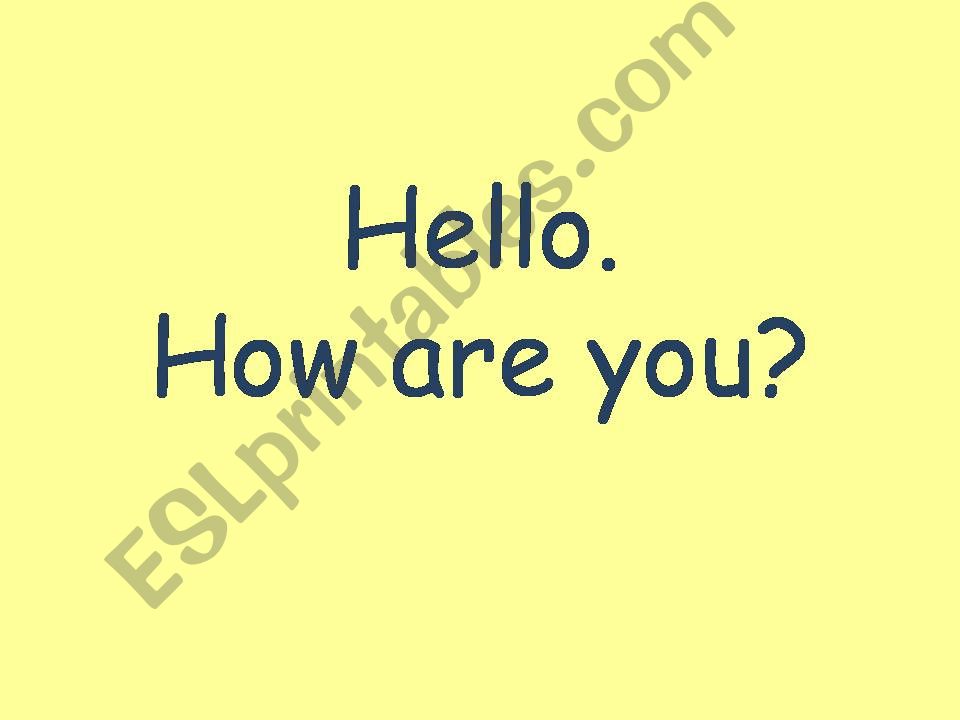How are you? powerpoint