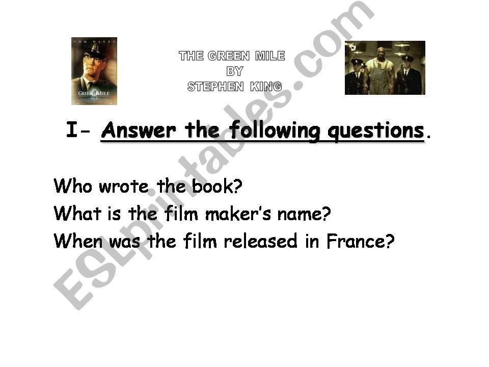The Green Mile powerpoint