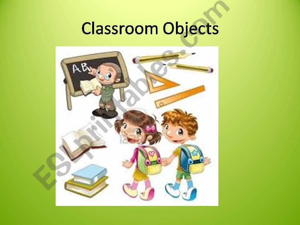 Classroom objects game powerpoint