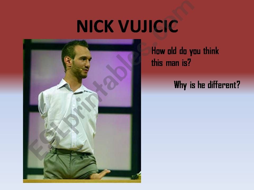 Nick Vujicic - A life without limbs