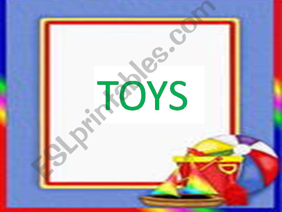 TOYS FOR KIDS powerpoint