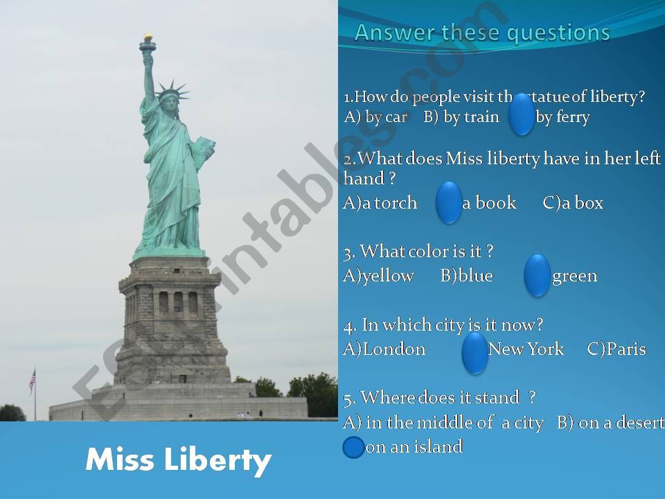 Miss Liberty  powerpoint