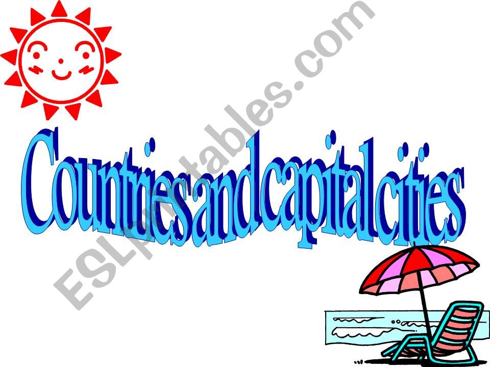 Countries and capital cities powerpoint