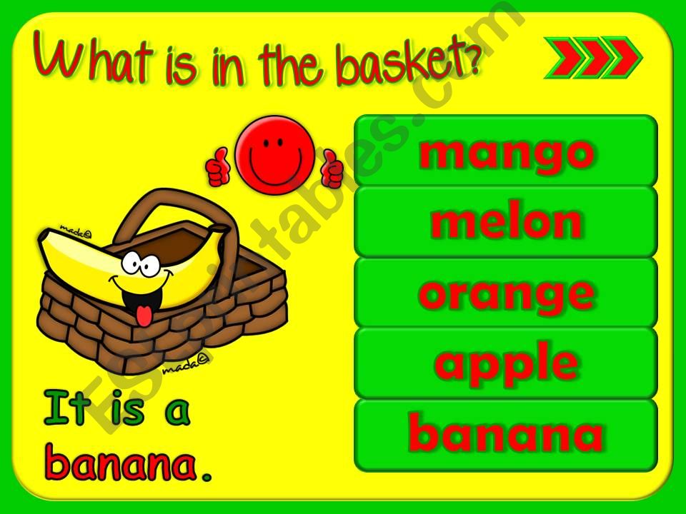 Sweet juicy fruit - GAME (4) powerpoint