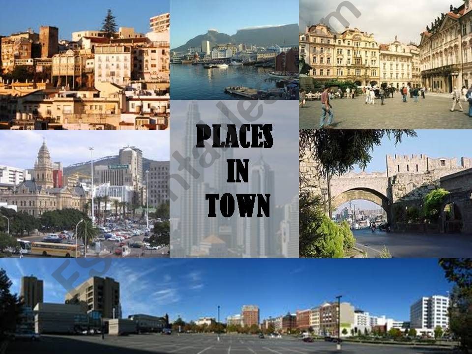 Places in town 1 of 4 powerpoint