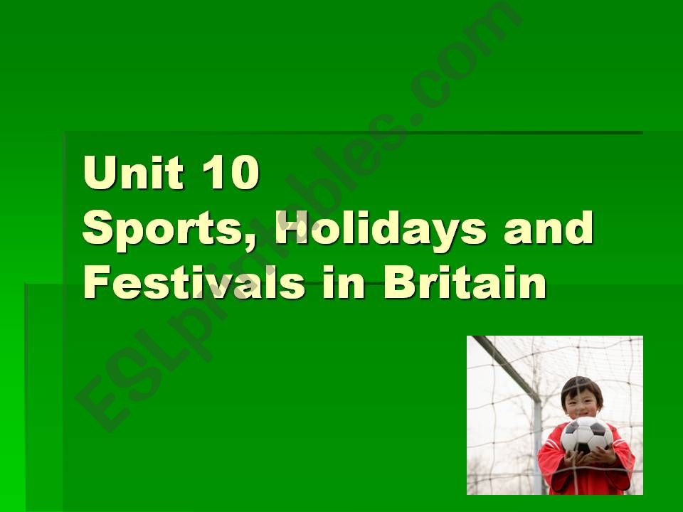 Sports Holidays in the West powerpoint