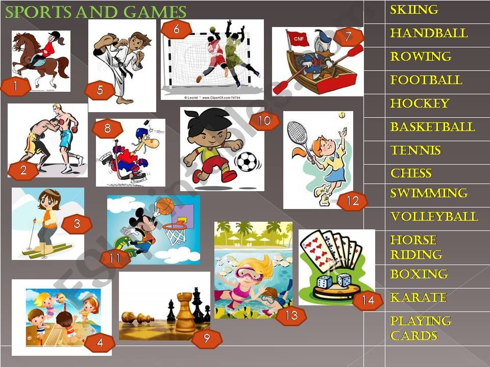 sports and games powerpoint