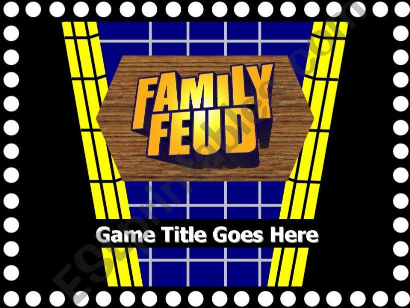 Family Fortune/Family Feud PPT Game