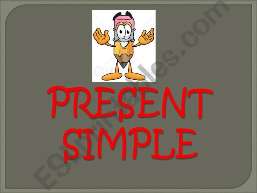 PRESENT SIMPLE AFFIRMATIVE 1 powerpoint