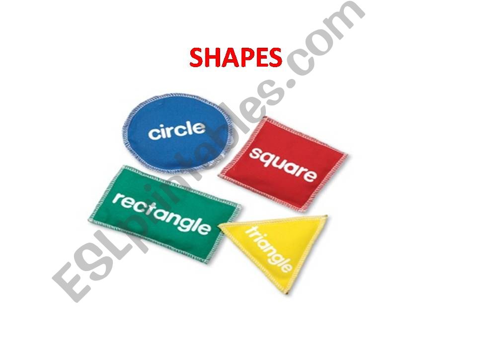 Rooms of House and Shapes powerpoint