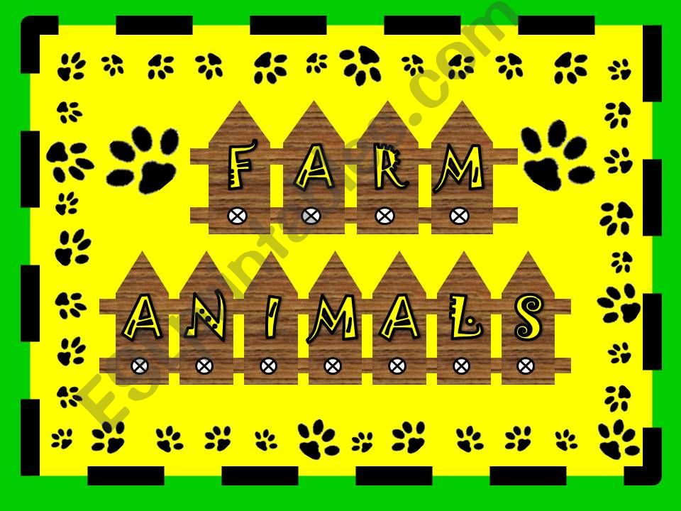 Farm animals presentation powerpoint