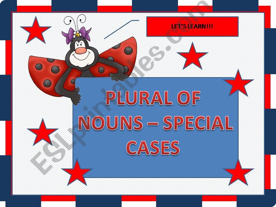Plural of nouns - special cases