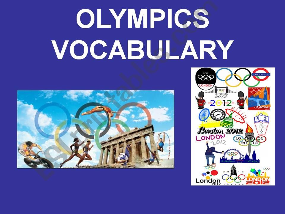ESL English PowerPoints Olympics vocabulary