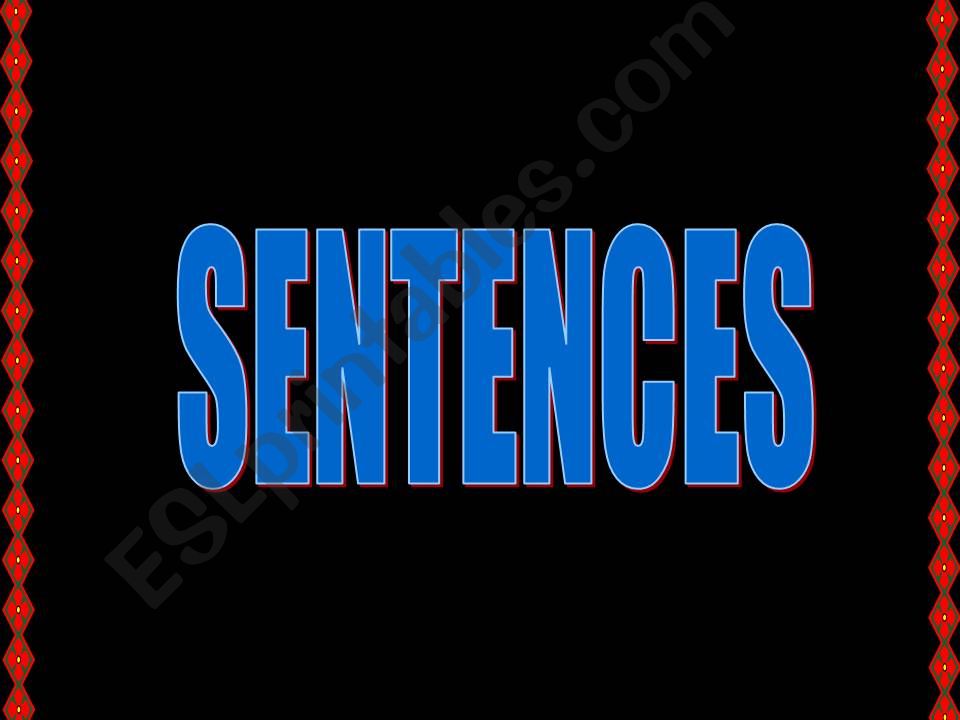 SENTENCE GAME - PROVEBS powerpoint