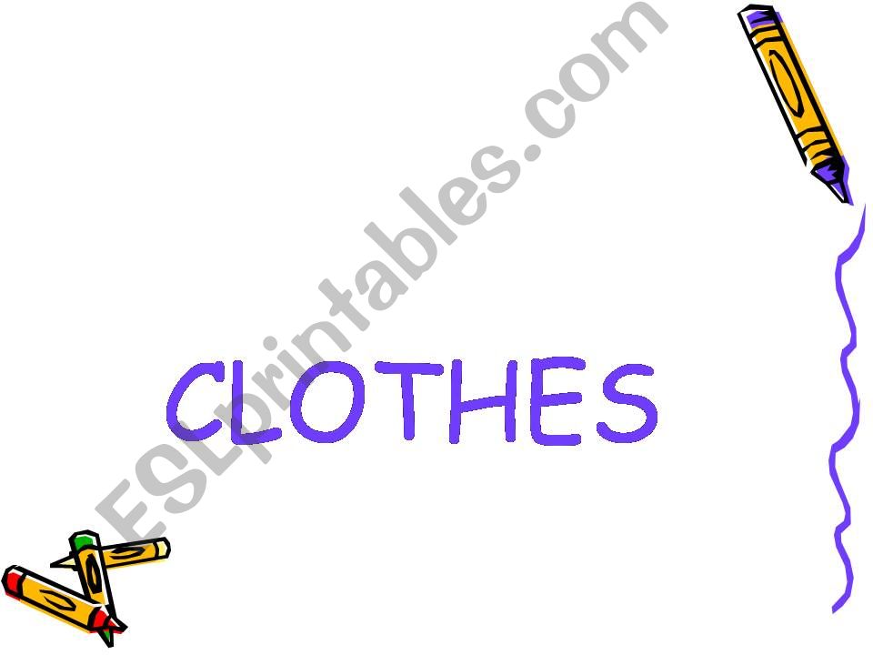 Clothes powerpoint