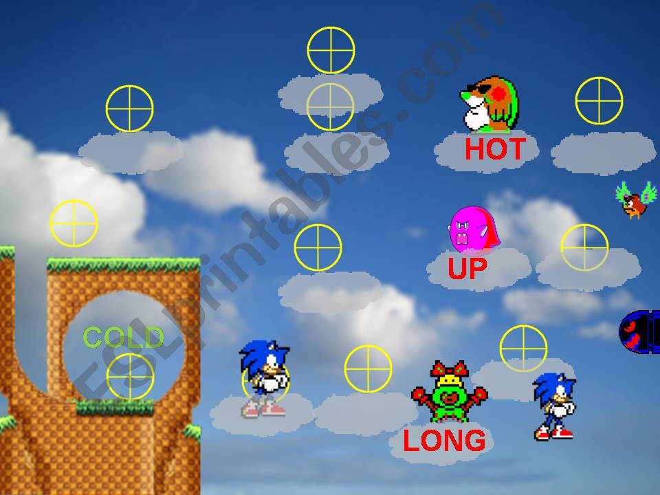 Opposites Sonic Game Part 1 powerpoint