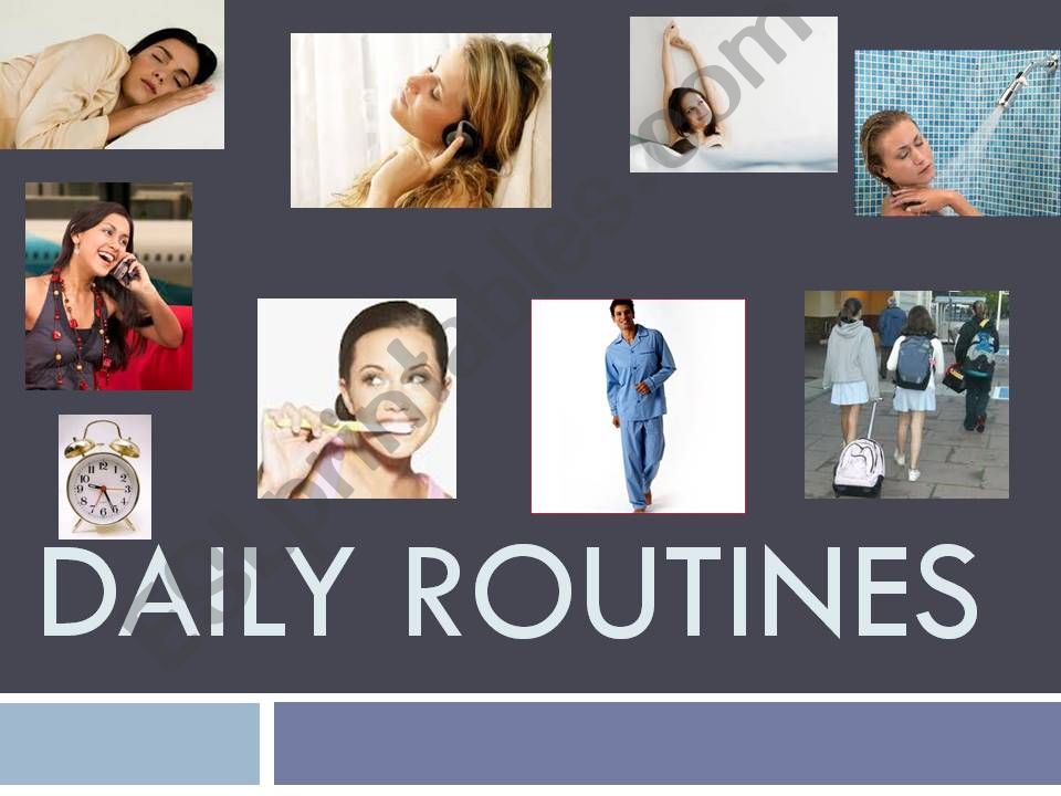 Daily routines powerpoint