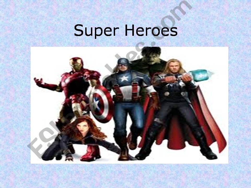 super heroes  powerpoint