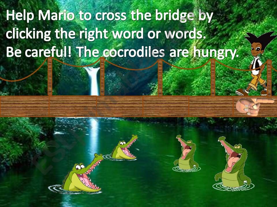 Cross the bridge powerpoint