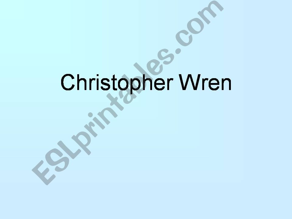 Christopher Wren powerpoint