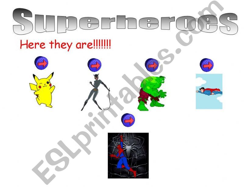 Superheroes abilities powerpoint