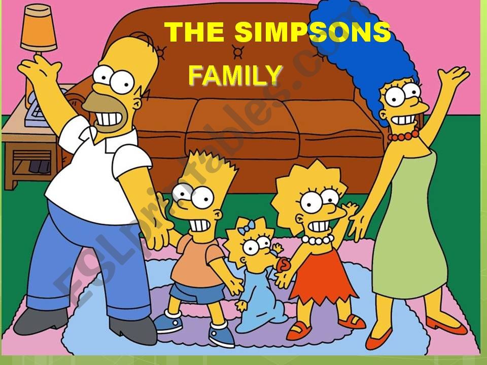 Simpsons Family. Possessives Adjectives: his her