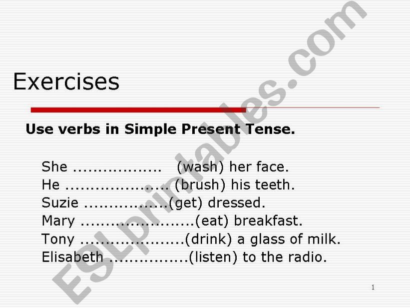 simple present tense  powerpoint