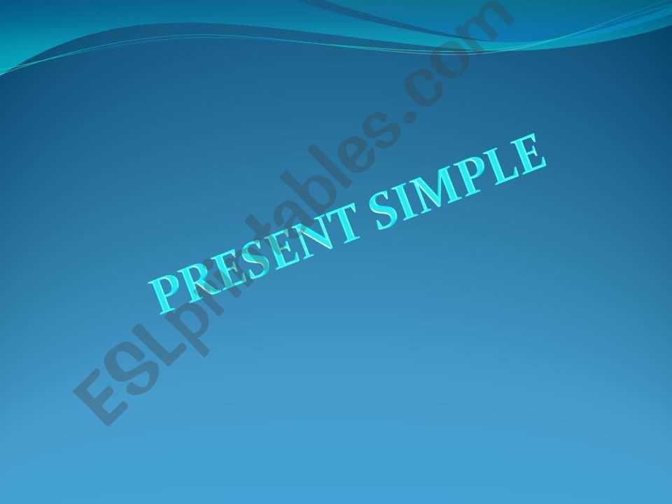 present simple:Rules powerpoint