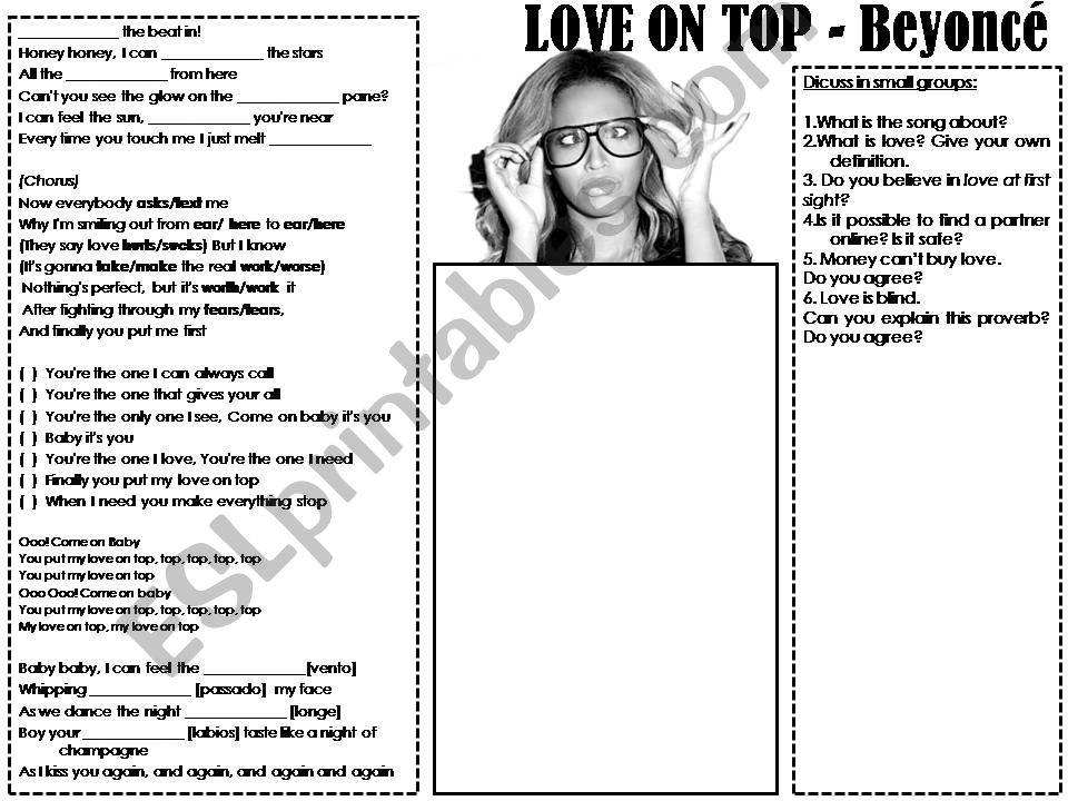 LOVE ON TOP - Beyonce powerpoint