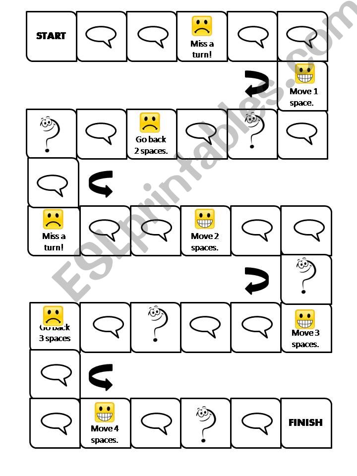 Present Perfect Continuous Board Game