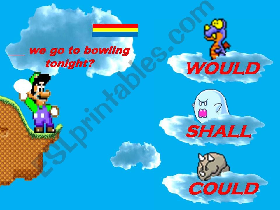 Auxiliary Verbs Mario Game Part 2