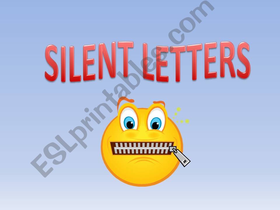 Silent Letters Game powerpoint