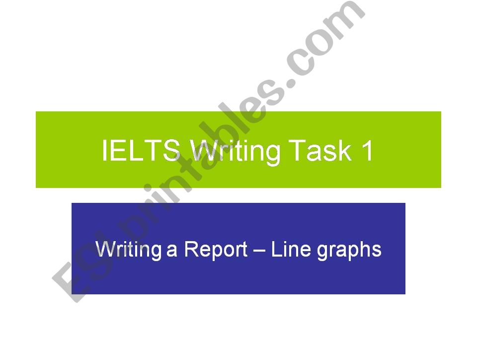 IELTS Writing Task 1 - Line graph