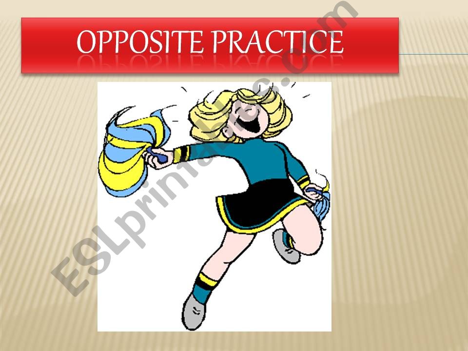 Practice with opposites powerpoint
