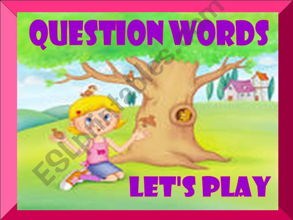 Question words-game powerpoint