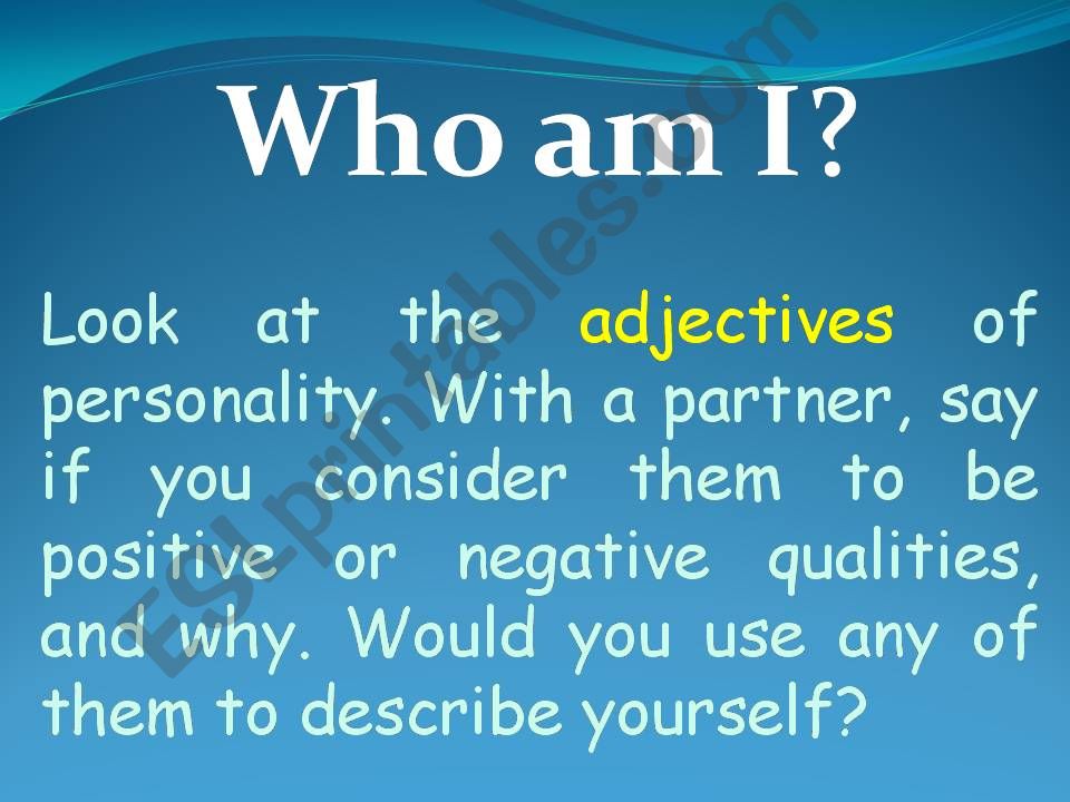 Who I am? powerpoint