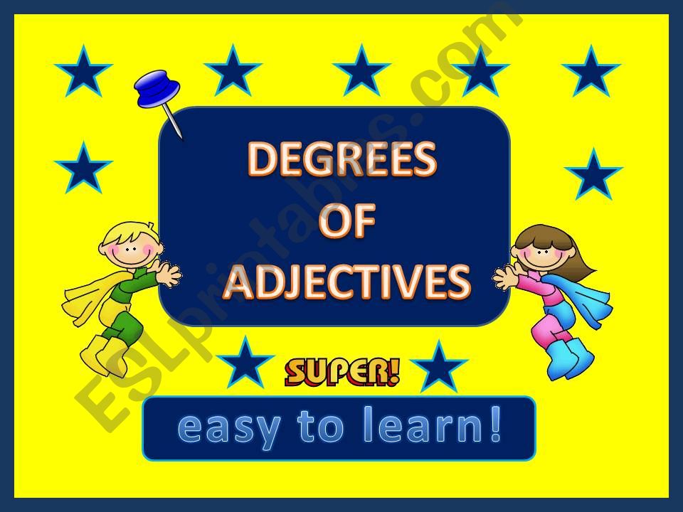 Degrees of adjectives powerpoint