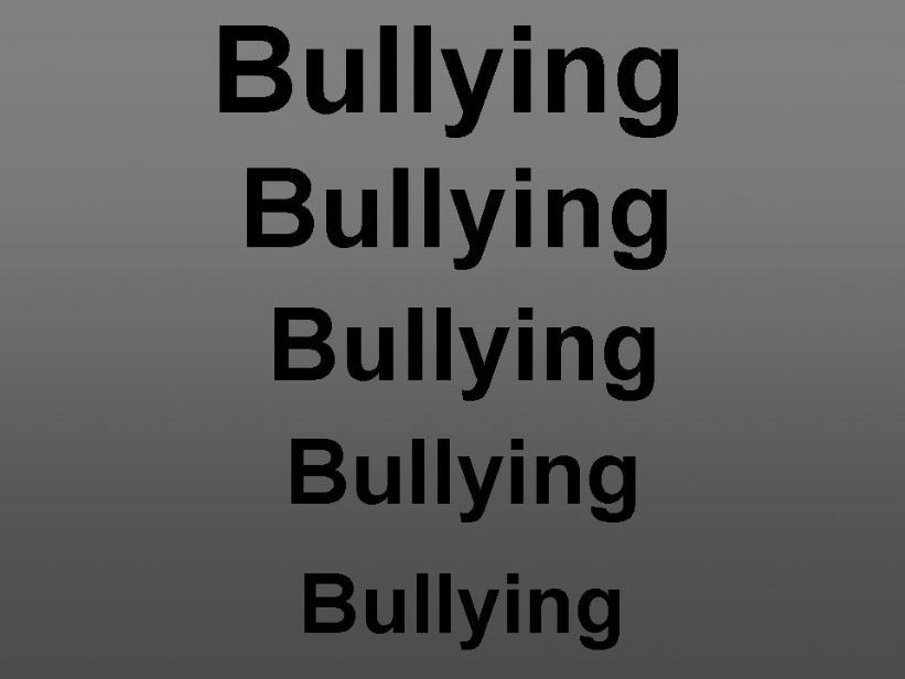 Bullying powerpoint