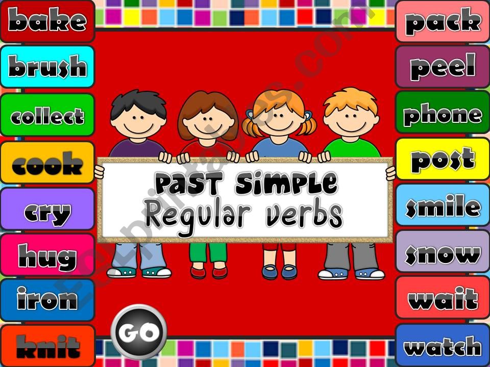 Past Simple - regular verbs *GAME* (1)