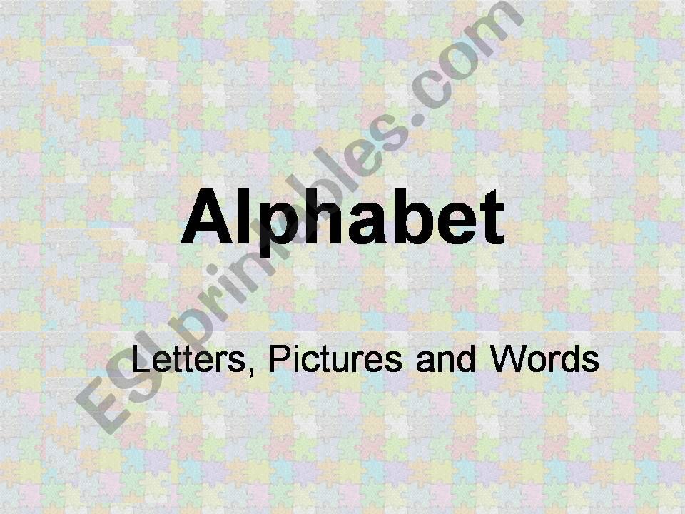 Alphabet powerpoint