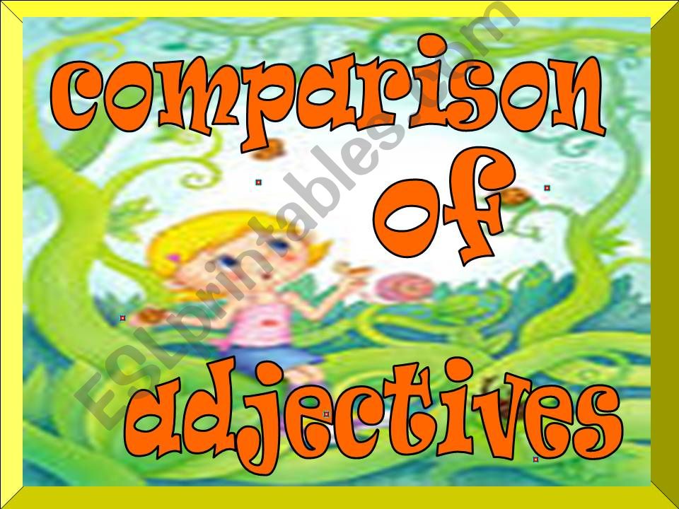 comparison of adjectives-game powerpoint
